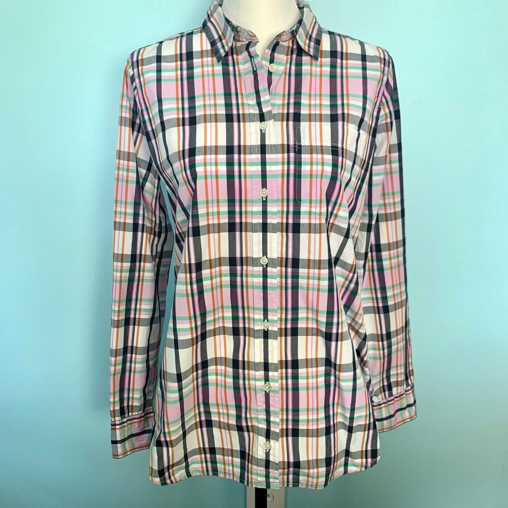 J.Crew Classic-fit Boy Shirt in Signature Plaid Size 4